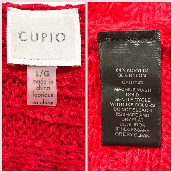 CUPIO Soft Textured Knit Sweater Short Sleeves, LG - Picture 9 of 15